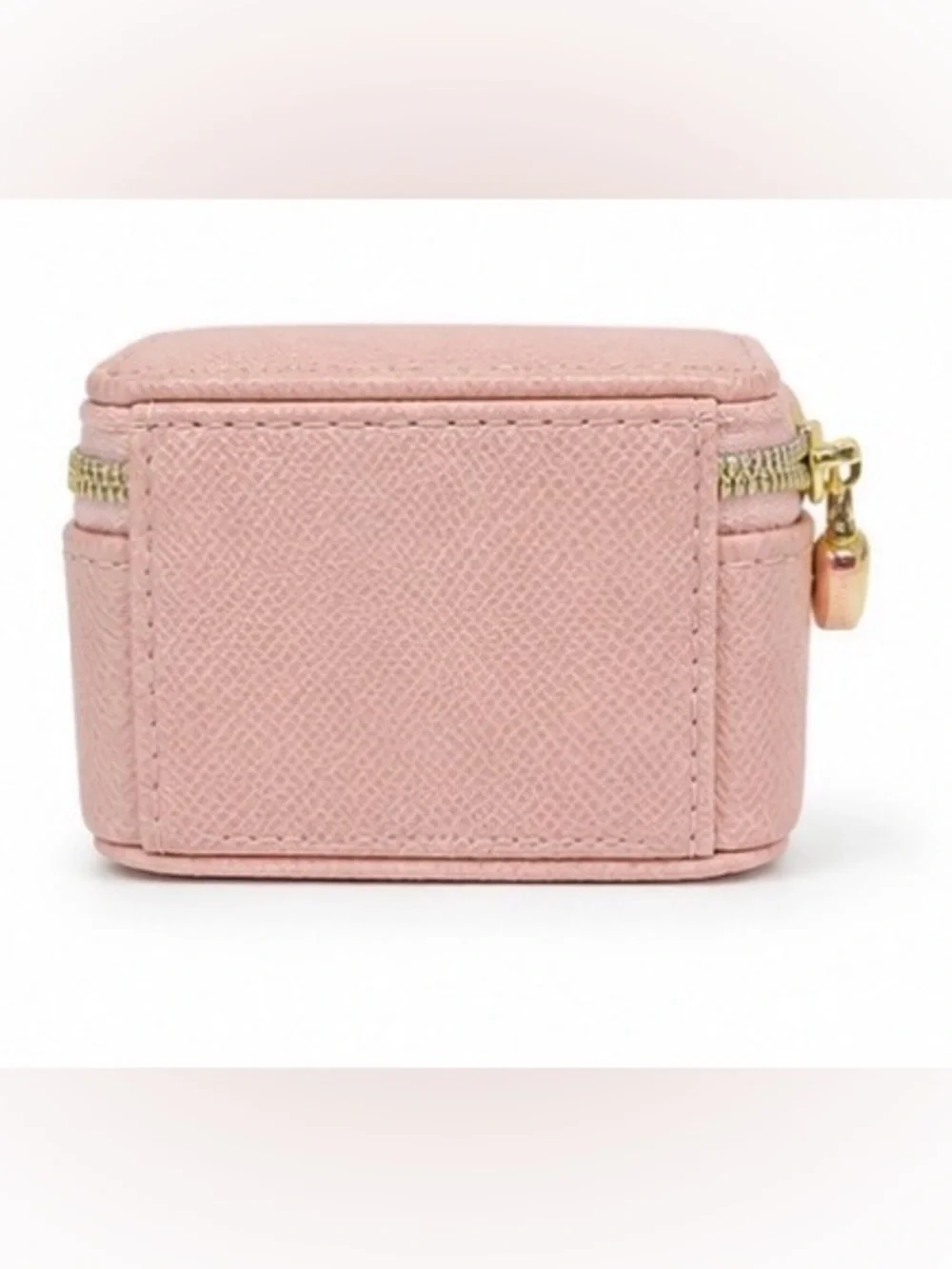 Travel Jewelry Case with Keychain – Light Pink | Compact Organizer 💍👜